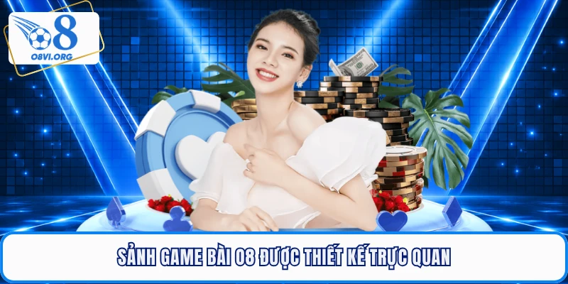 Sảnh game bài O8 được thiết kế trực quan